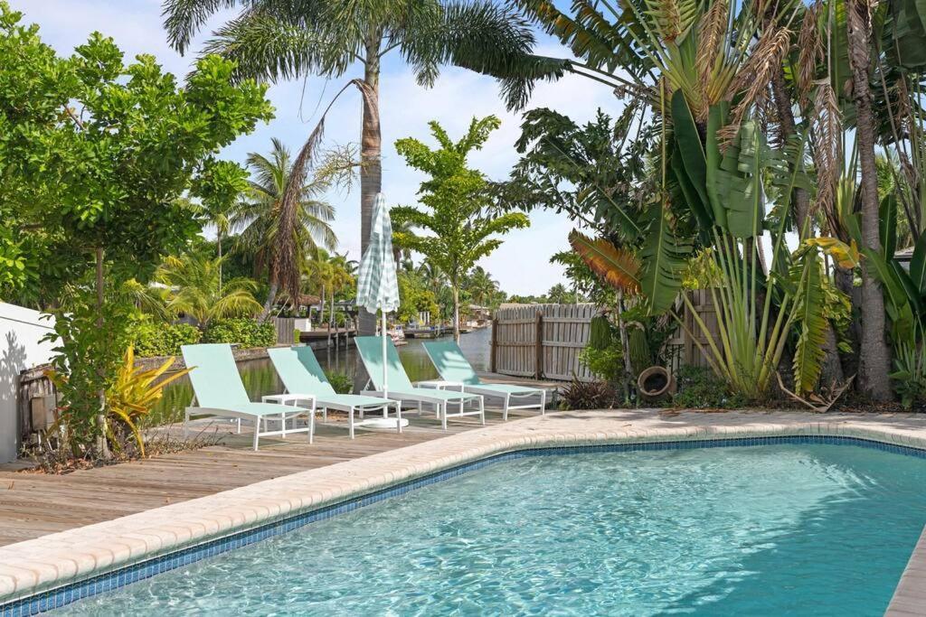 Waterfront-Heated Pool-Mini Golf-Game Room-2Mi Beach Fort Lauderdale Dış mekan fotoğraf